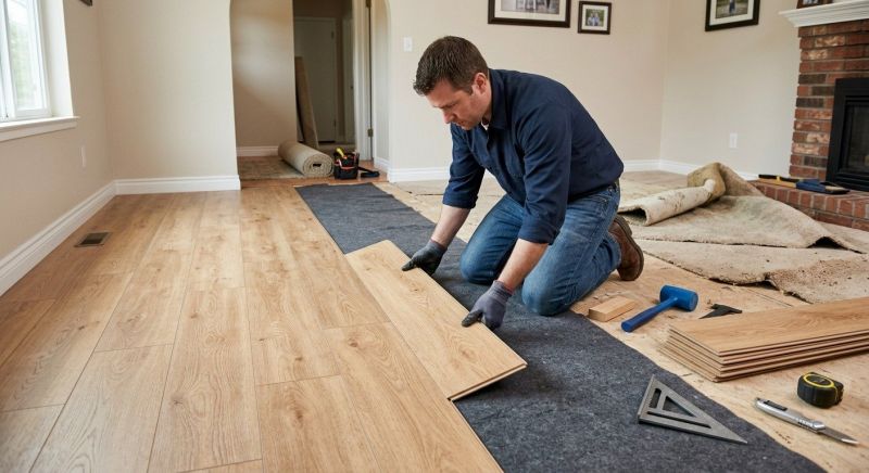 Laminate Floor Remodeling in Enfield, CT