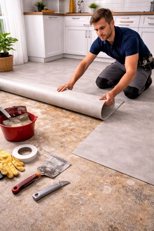 Linoleum Floor Installation in Monson, MA