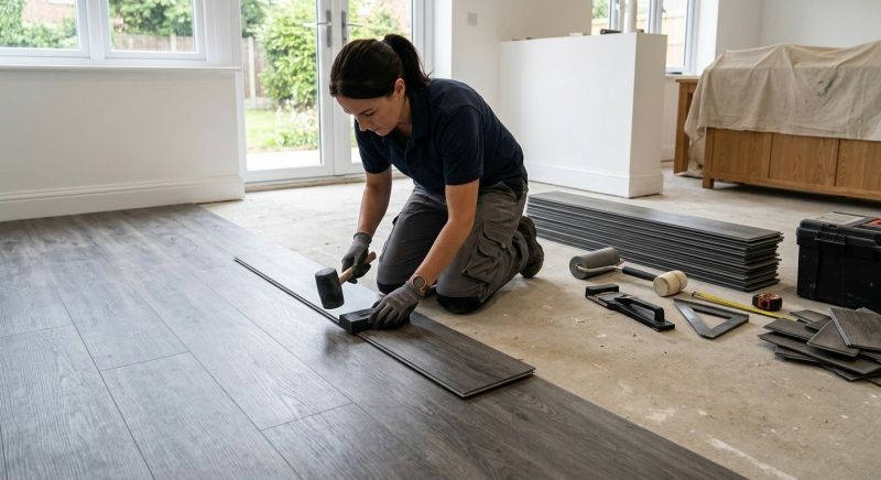 Luxury Vinyl Tile Installation in Warren, MA