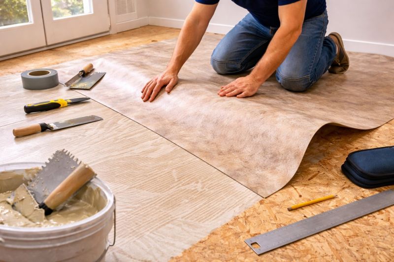 Sheet Vinyl Installation in Riverton, CT