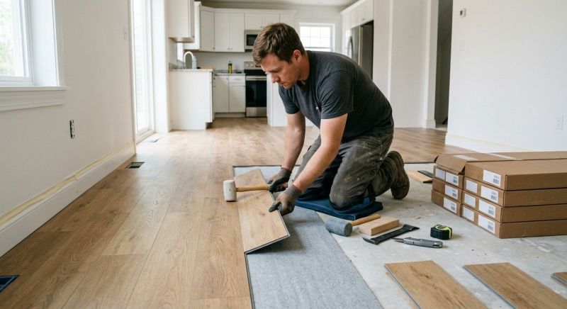 Vinyl Plank Floor Installation in Enfield, CT